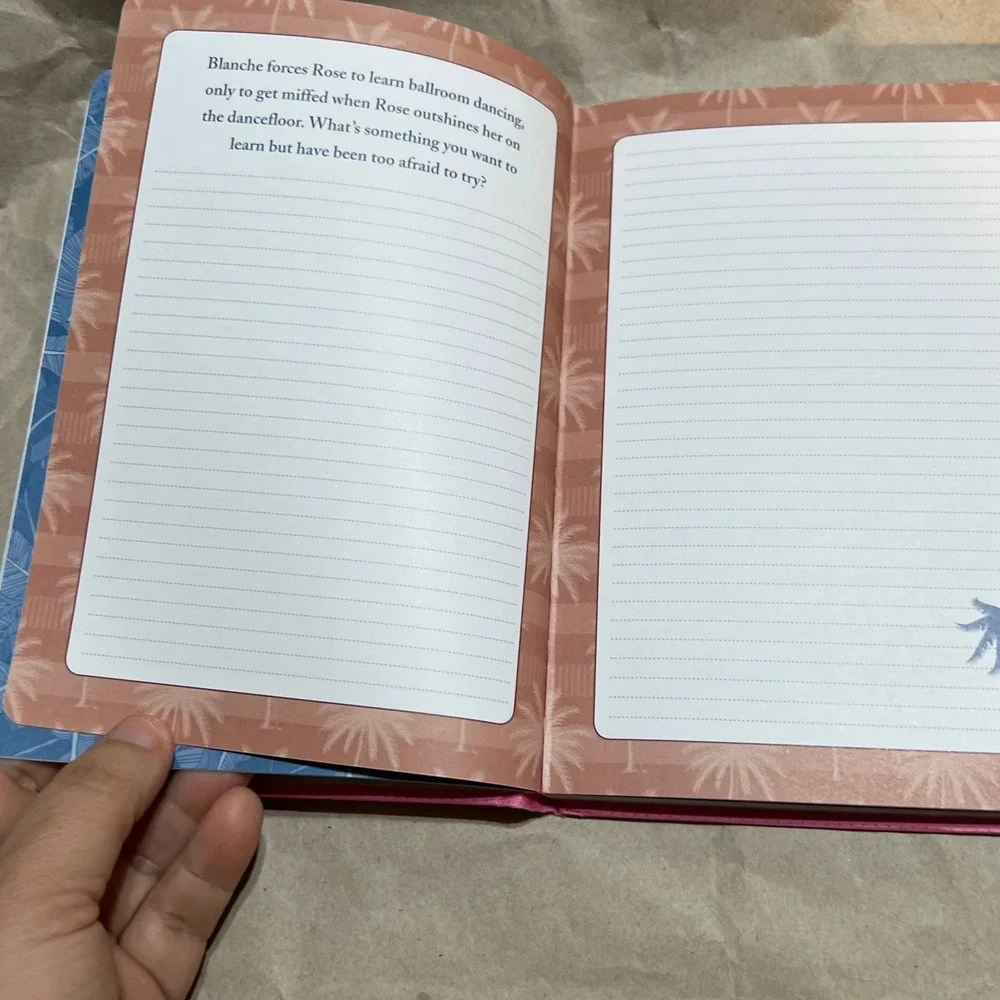 ABC Studios The Golden Girls Guided Journal Pink Hardcover TV Show Memorabilia